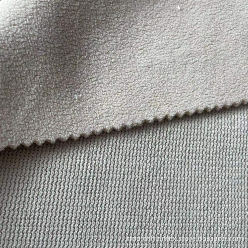 Hygroskopiskt dubbelskikt CVC Knit Bonding Fleece Fabric